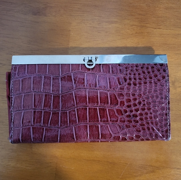 Handbags - Dark Pink Faux Leather Wallet